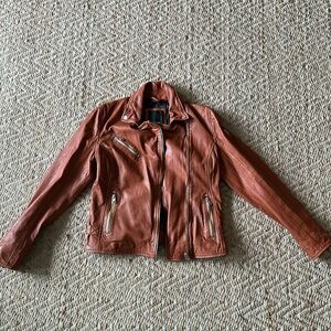 Mauritius Cognac Leather Jacket